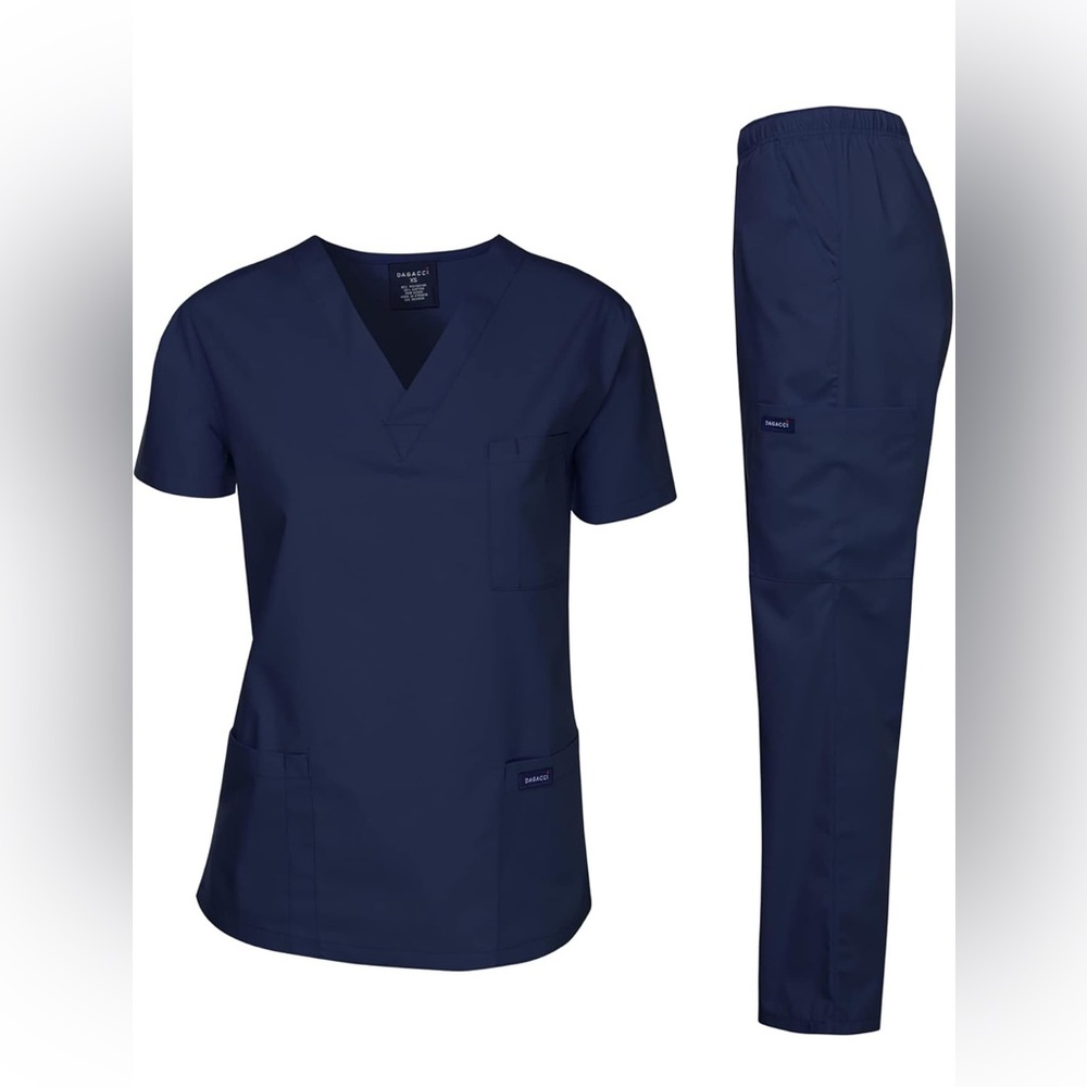 Navy Women's Scrub Set